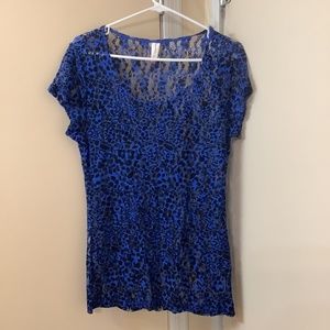 No Boundaries Sheer Lace T-Shirt Size XXL (2XG) 19 New with Tags